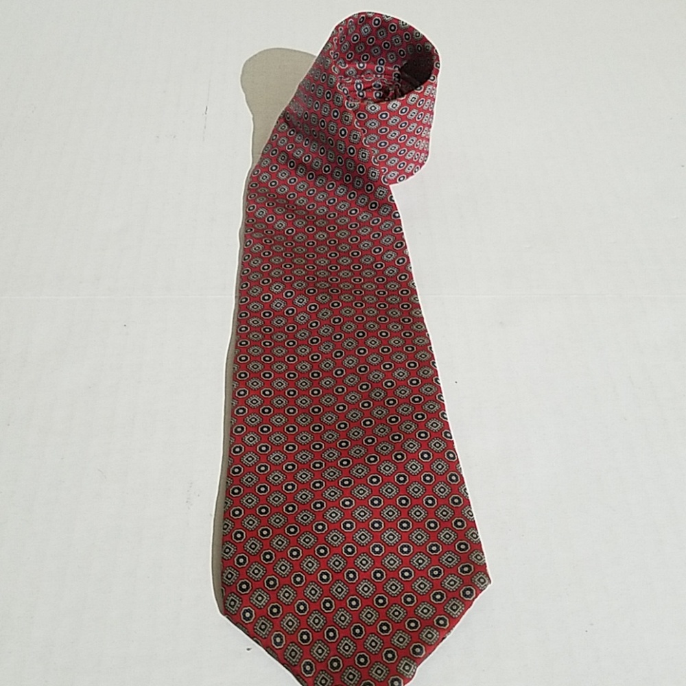 Mallory & Church london red tie h16